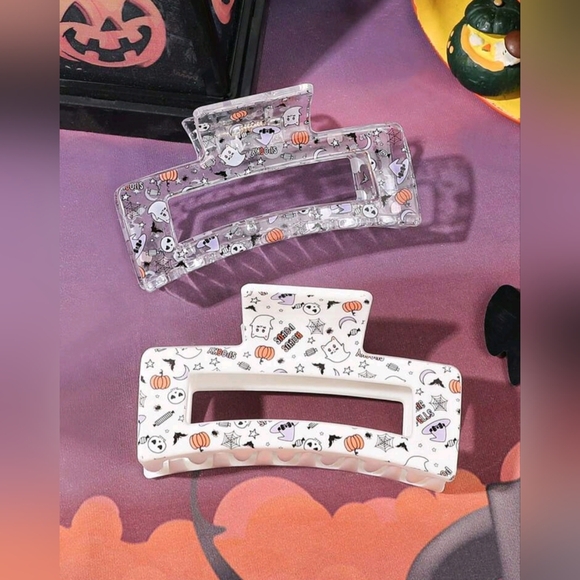 NEW Halloween Hair Claw Clips Set of 2 - Picture 1 of 3